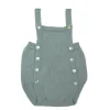 Aquarelle green knit baby dungaree