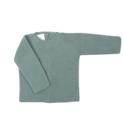 Aquarelle green thick knit sweater