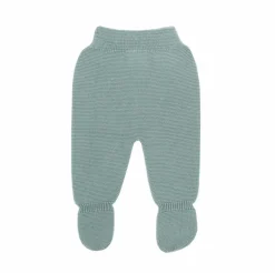 Aquarelle green thick knit baby leggings