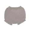 Baby beige knit bloomer with ruffles