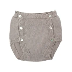 baby bloomer in sand-colored knit