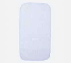 Baby diaper changer. Blue stripes