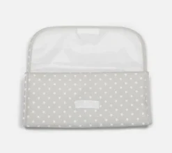 Baby diaper changer. Grey with stars