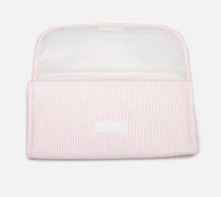 Baby diaper changer pink stripes