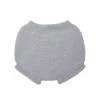 Baby grey knit bloomer with ruffles