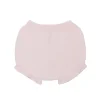 Baby pink knit bloomer with ruffles