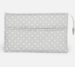 Baby toilet bag. Grey with stars