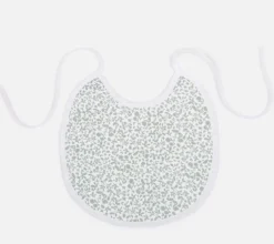 Bib on green print