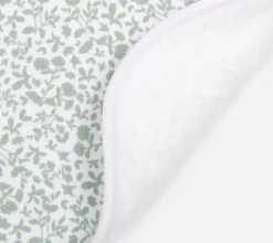 Bib on green print