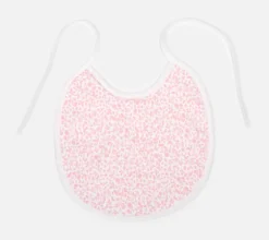 Bib on pink print