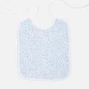 Big bib blue leaves