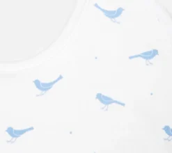 Blue birds bib