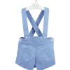 Blue short with braces