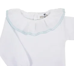 Bodysuit lace batiste in blue