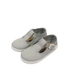 Canvas T-strap shoes in grey
