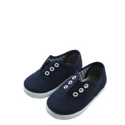 Canvas without laces in navy blue