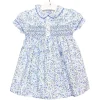 Elisa Dress in Blue Alma print