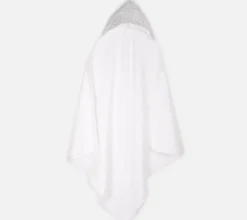 Green leaves hooded towel