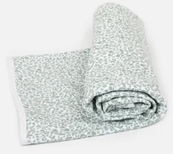 Green leaves swaddle blanket