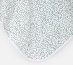 Green leaves swaddle blanket