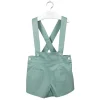 Green short with braces