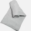 Grey knitted blanket