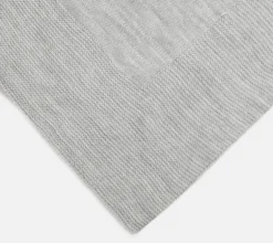 Grey knitted blanket