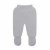 Grey thick knit baby leggings