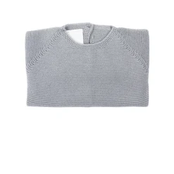 Grey thick knit baby sweater