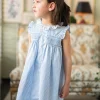 Inés dress. Blue plaid