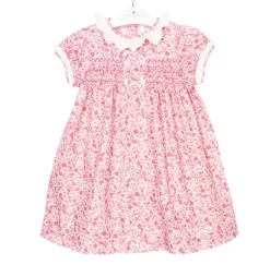Inés dress. Pink flowers