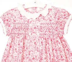 Inés dress. Pink flowers