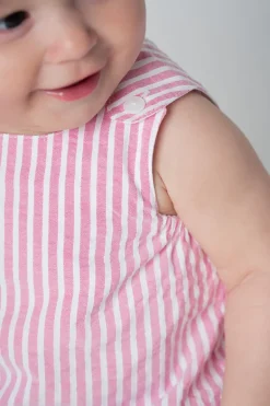 Julio romper Strawberry stripes