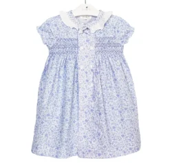 Kate dress in blue Enma print