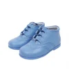 Lace up brogue boots in blue