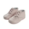 Lace up brogue boots pink