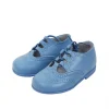 Lace up brogue shoes blue
