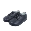 Lace up brogue shoes navy blue