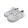 Lace up brogue shoes white