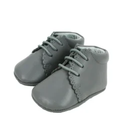 Lace up pram boots grey