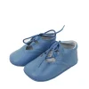 Lace up pram brogue shoes blue