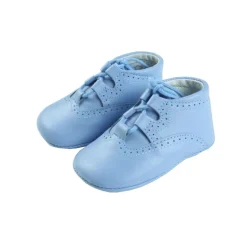 Lace up pram brogue shoes blue