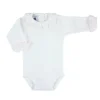 Long sleeve bodysuit with batiste collar in pink