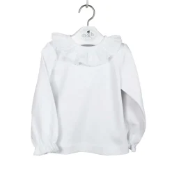 Long sleeve t-shirt white stitch