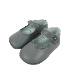 Mary Jane pram shoes grey