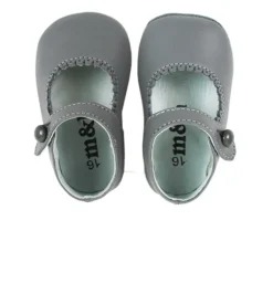 Mary Jane pram shoes grey