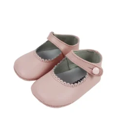 Mary Jane pram shoes pink