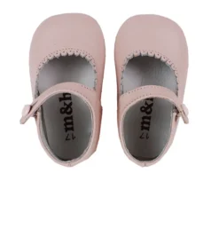 Mary Jane pram shoes pink