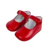 Mary Jane pram shoes red