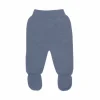 Medium blue thick knit baby leggings
